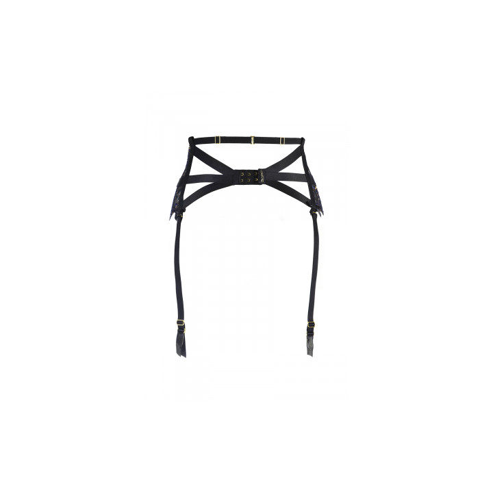 Porte-jarretelles dentelle Noir V-10362 - Axami