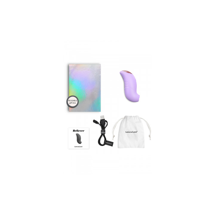Stimulateur clitoridien Believer mauve - Love to Love