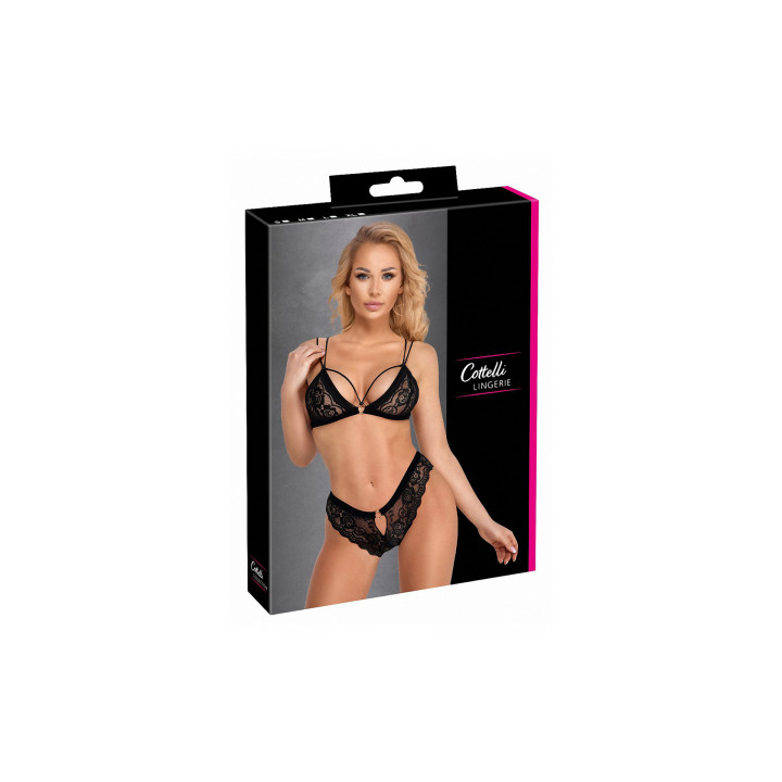 Ensemble coquin noir 2 pièces - Cottelli Lingerie