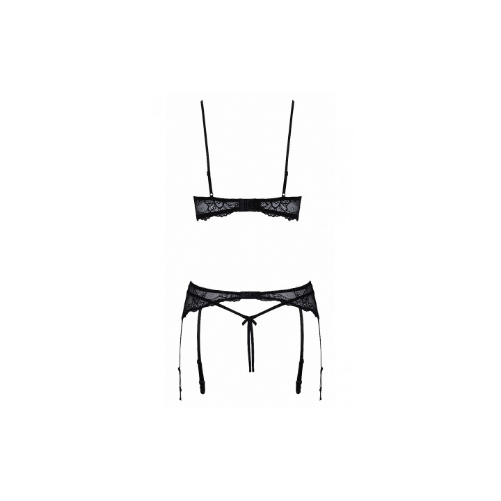 Ensemble lingerie ouverte noir - Cotelli Lingerie