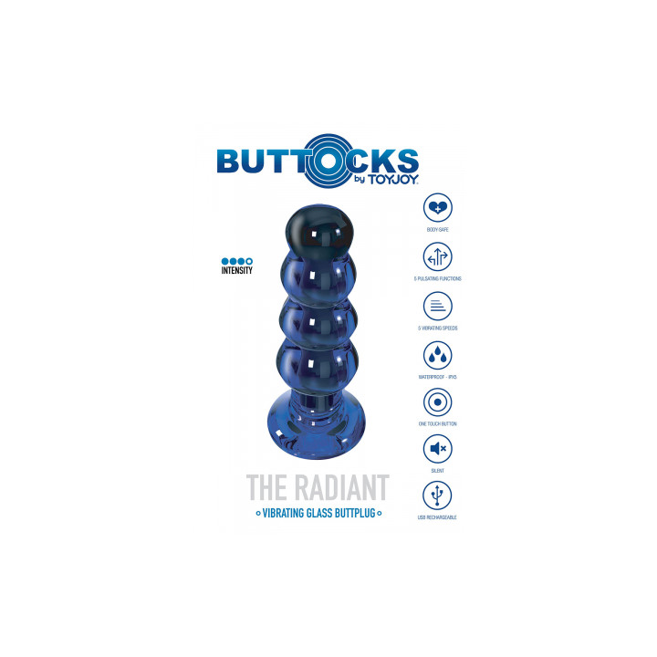Plug vibrant en verre The Radiant