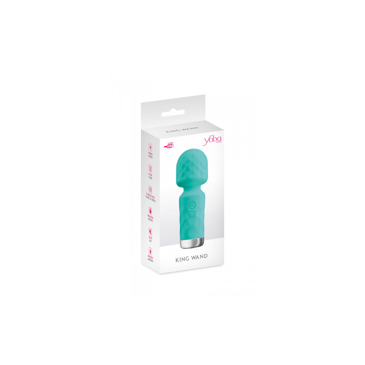 Mini vibromasseur King Wand vert