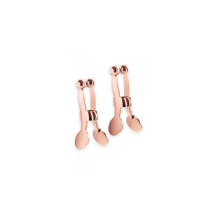 Pinces à tétons Bound rose gold