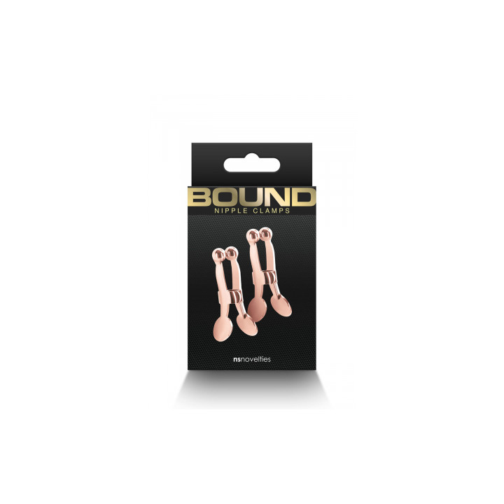 Pinces à tétons Bound rose gold