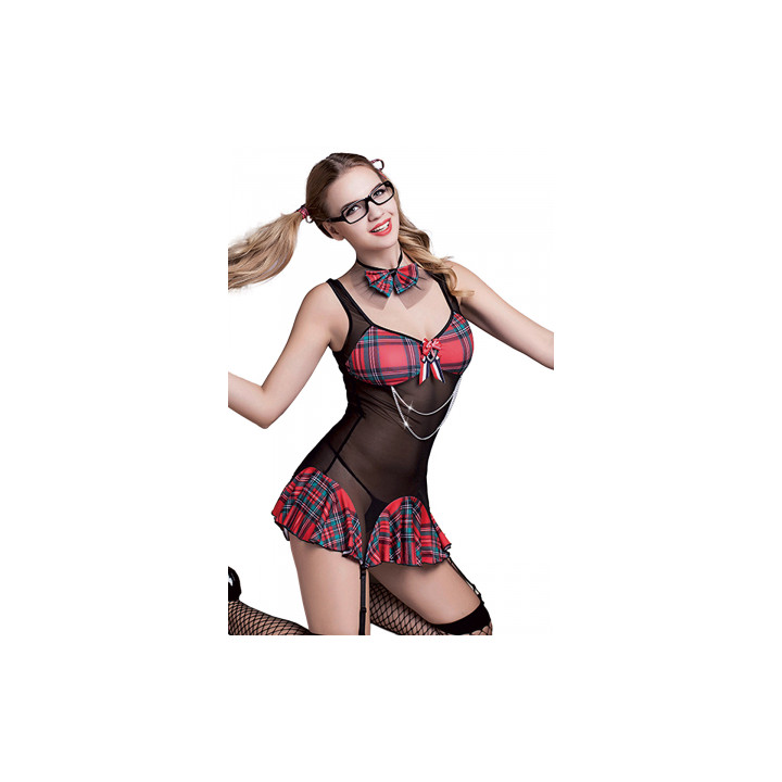 Tenue sexy étudiante  6 pièces - J Lingerie