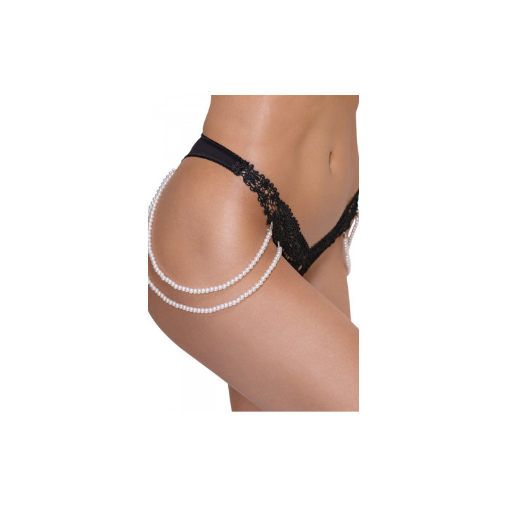 String Rio avec chaines de perles - Cottelli LINGERIE