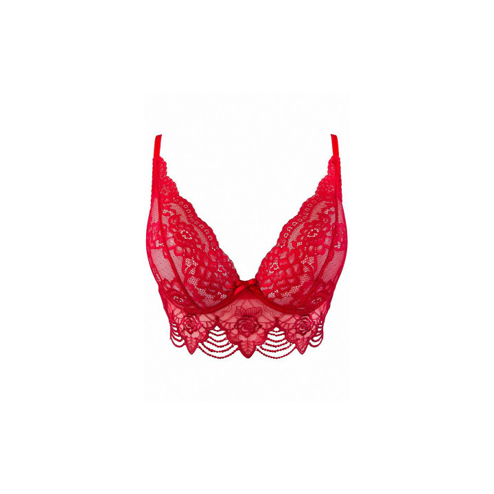 Soutien-gorge dentelle rouge V-9691 - Axami