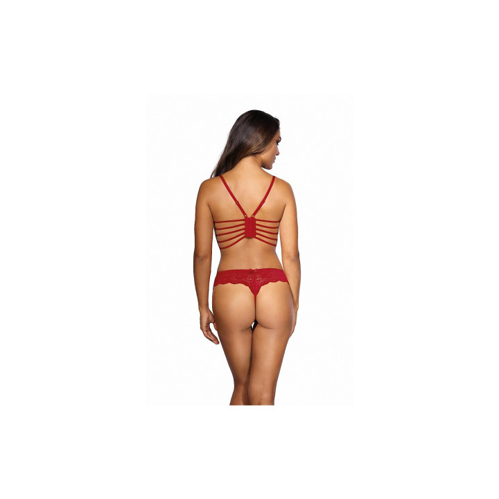 Soutien-gorge dentelle rouge V-9691 - Axami