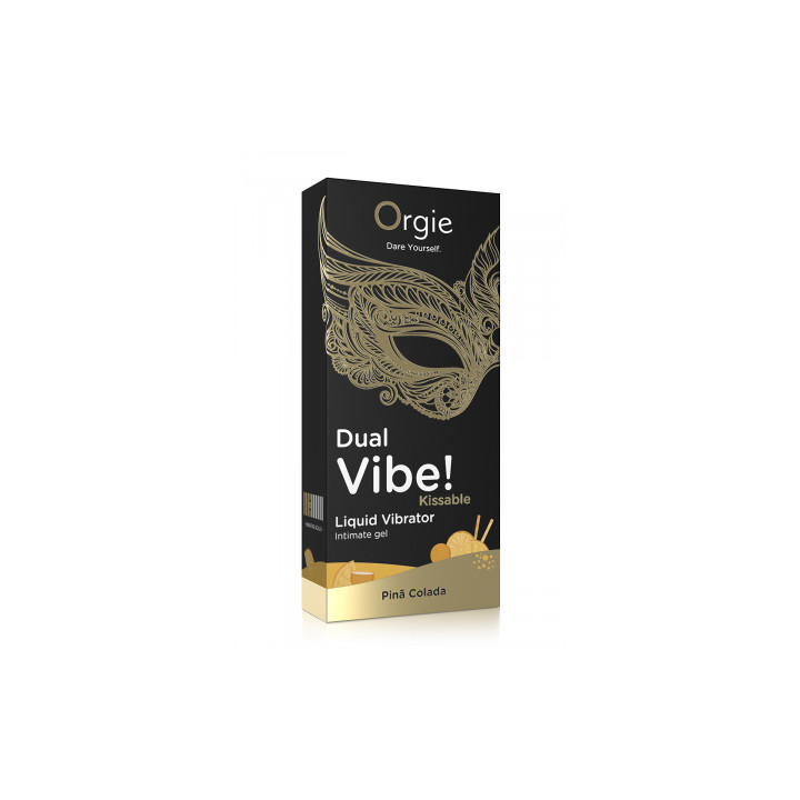 Gel d'excitation Dual Vibe Pina Colada Liquid Vibrator
