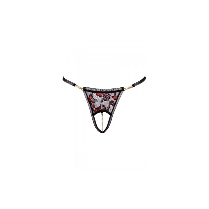 String dentelle ouvert bicolore - Cottelli LINGERIE