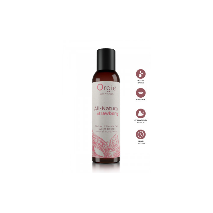 Gel intime naturel All Natural fraise 150ml