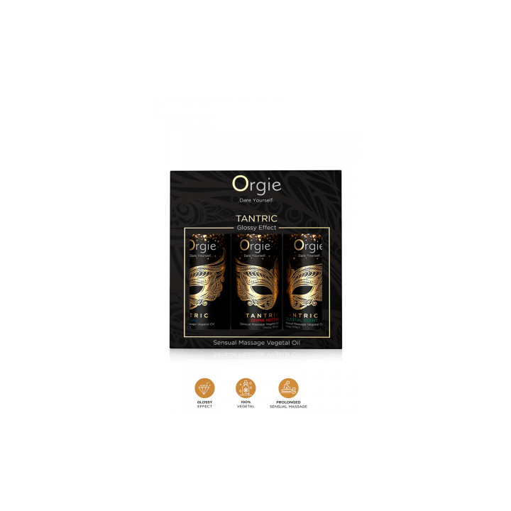 Coffret 3 huiles de massage Sensuel Tantric Collection