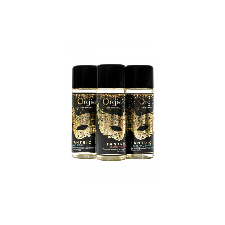 Coffret 3 huiles de massage Sensuel Tantric Collection