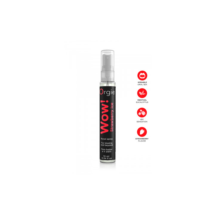 Spray buccal excitant Wow menthol fraise glaçé