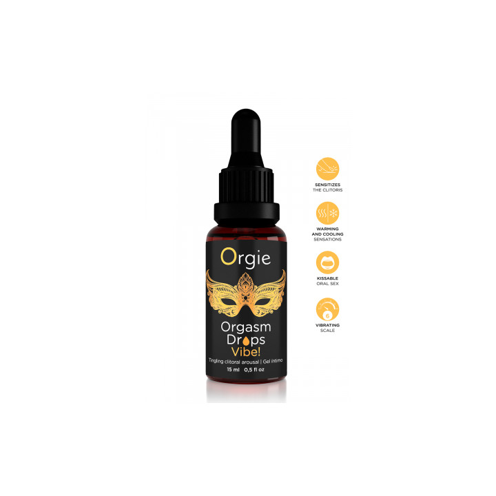 Gel d'excitation du Clitoris Orgasm Drops Vibe 15ml
