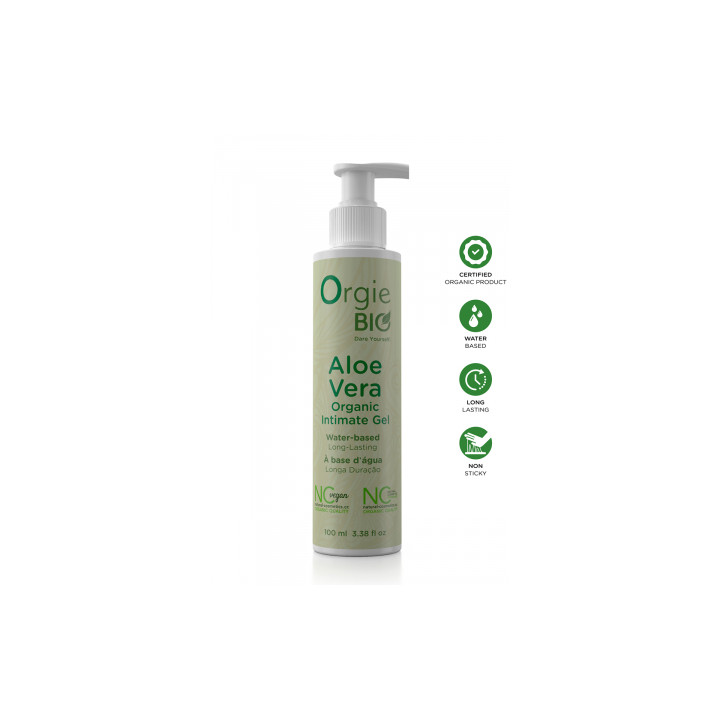 Gel Intime Bio à Base d'Eau à l'Aloe Vera