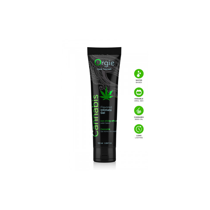 Lubrifiant eau Lube Tube Cannabis 100ml