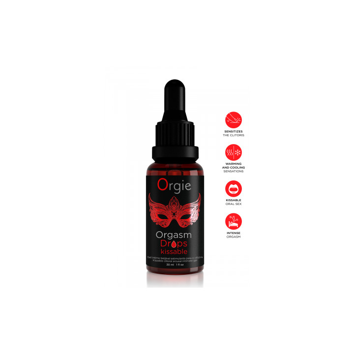 Gel d'excitation du Clitoris Orgasm Drops Kissable