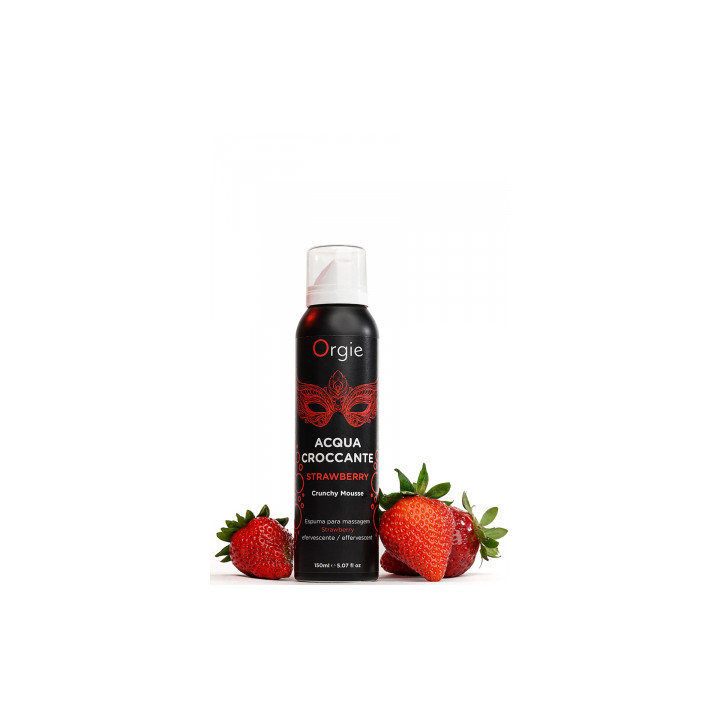 Mousse de massage effervescente Fraise 150ml