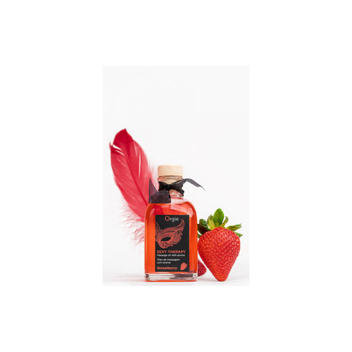Huile de massage embrassable Sexy Therapy fraise