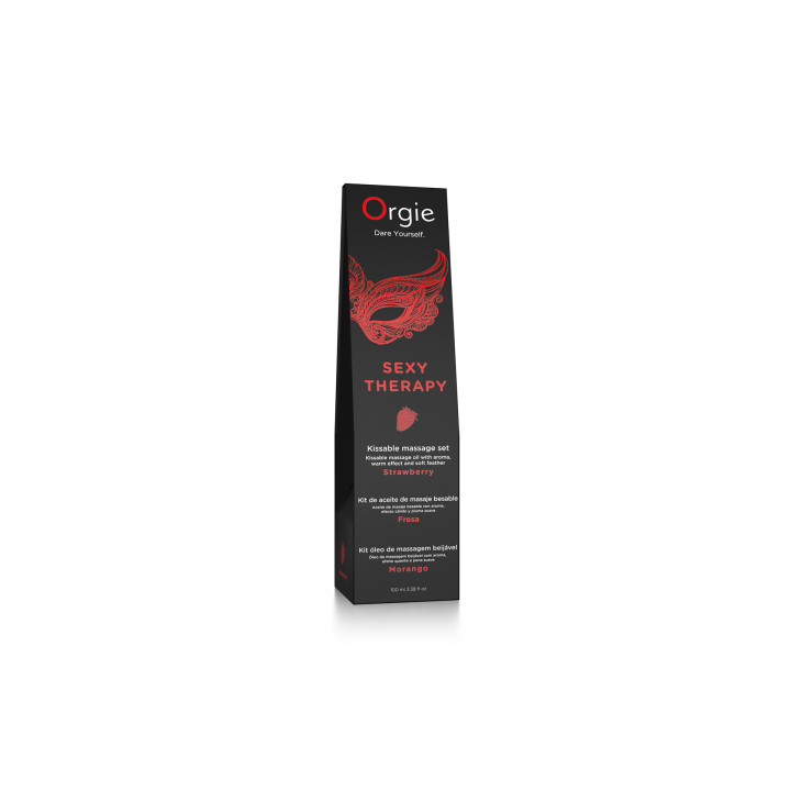 Huile de massage embrassable Sexy Therapy fraise