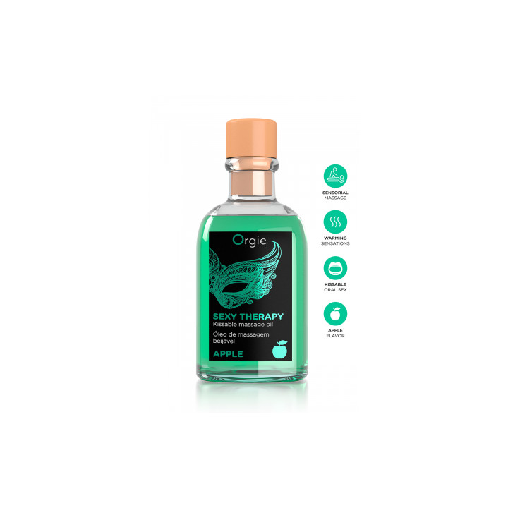 Huile de massage embrassable Sexy Therapy Pomme
