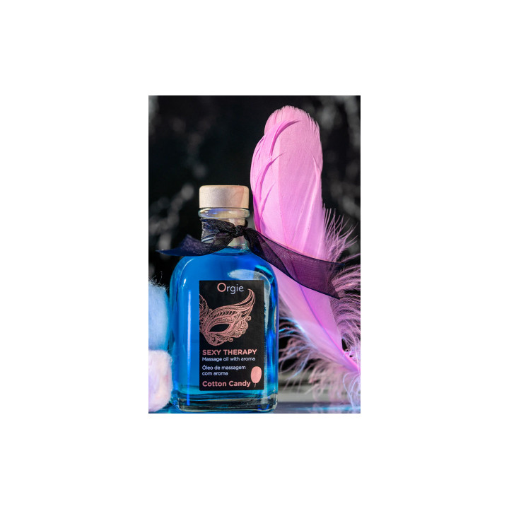 Huile de massage embrassable Sexy Therapy barbe à papa