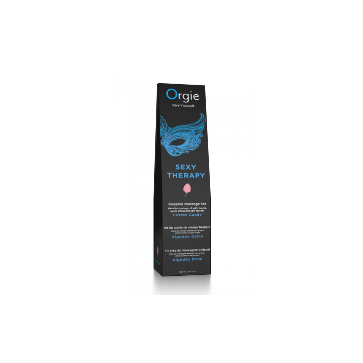 Huile de massage embrassable Sexy Therapy barbe à papa