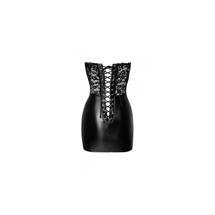 Mini robe corset Solace F300 wetlook et dentelle