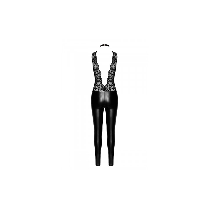 Combinaison collier Libido F298 wetlook et dentelle