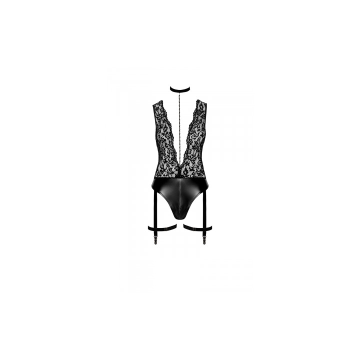 Body jarretelles Libido F297 wetlook et dentelle