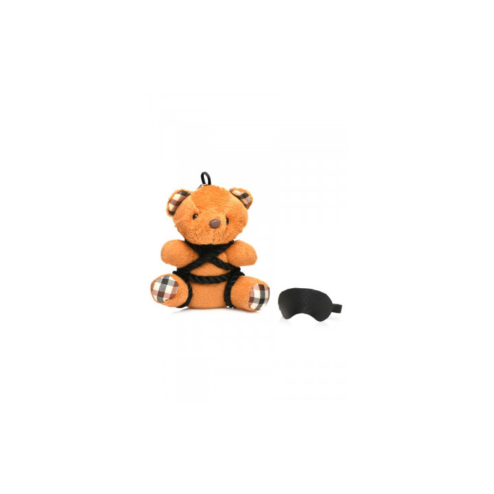 Porte-clés Teddy Bear en tenue Bondage