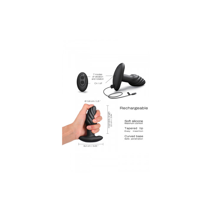 Plug anal rotatif Spin Plug - Dorcel