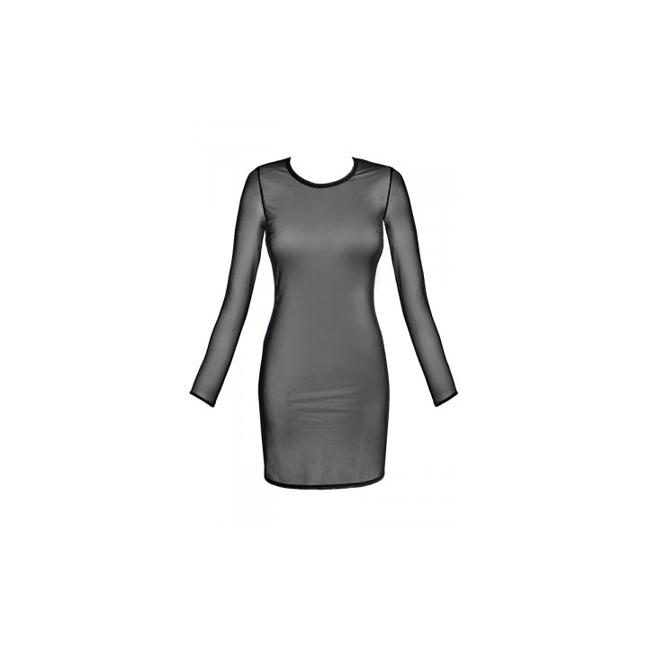Robe tulle noir V-10639 - Axami