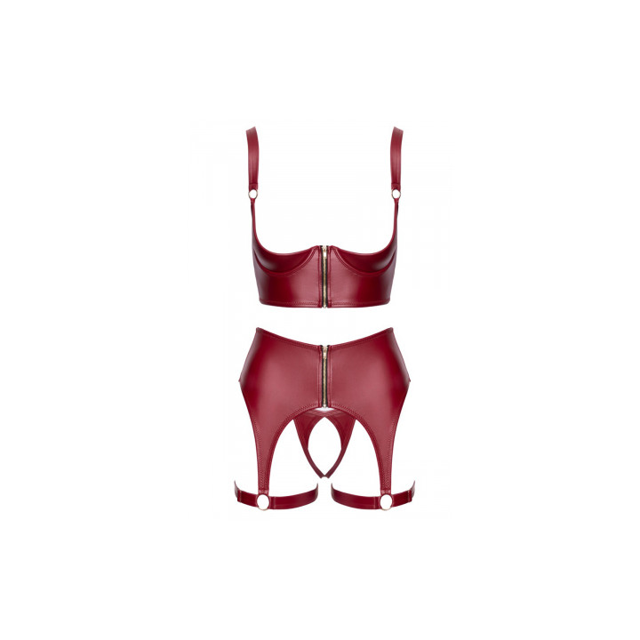Ensemble seins nus 3 pièces Rouge - Cottelli LINGERIE
