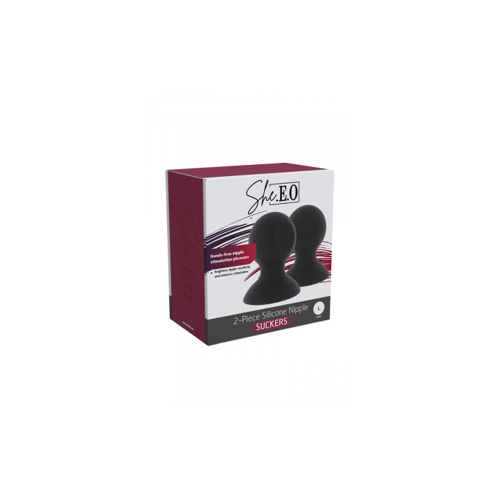 Suceurs de mamelons en silicone  taille L - She.E.O