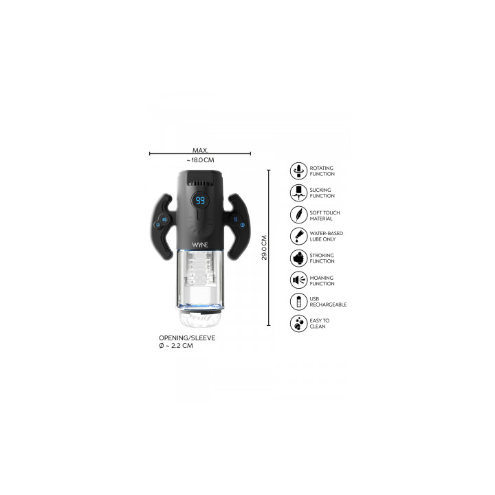 Masturbateur Premium 4 fonctions WYNE  n°11