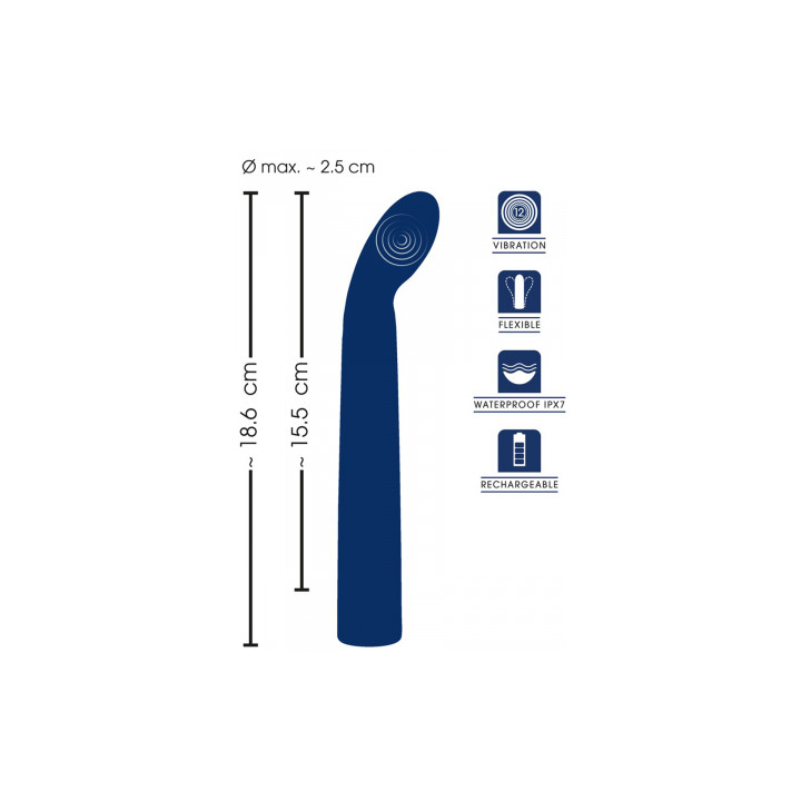 Vibro point G flexible 18,6 x 2,5 cm - Sweet Smile