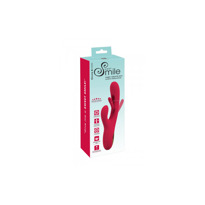 Vibro rabbit avec langue oscillante - Sweet Smile