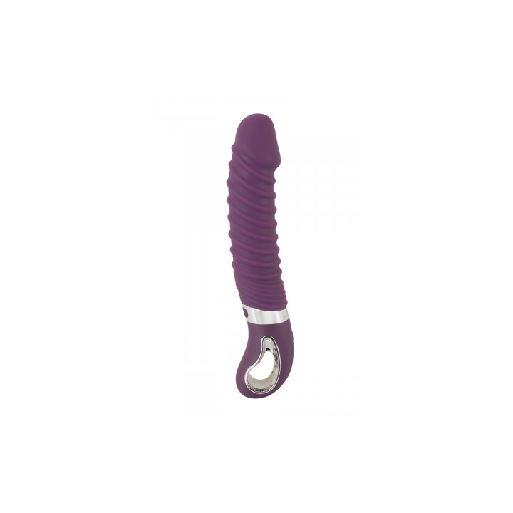 Vibro chauffant rechargeable 23,5 x 4,1 cm - Sweet Smile