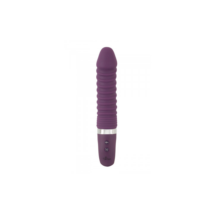 Vibro chauffant rechargeable 23,5 x 4,1 cm - Sweet Smile
