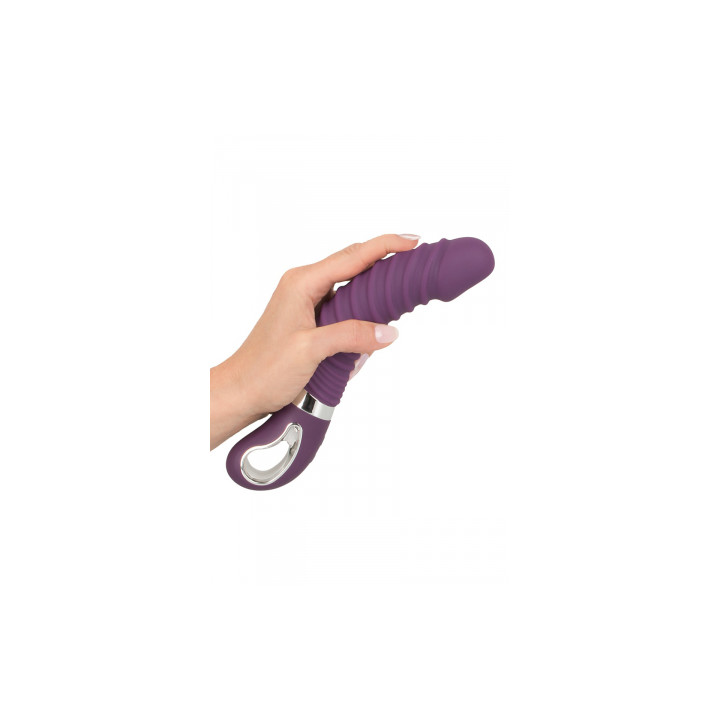 Vibro chauffant rechargeable 23,5 x 4,1 cm - Sweet Smile