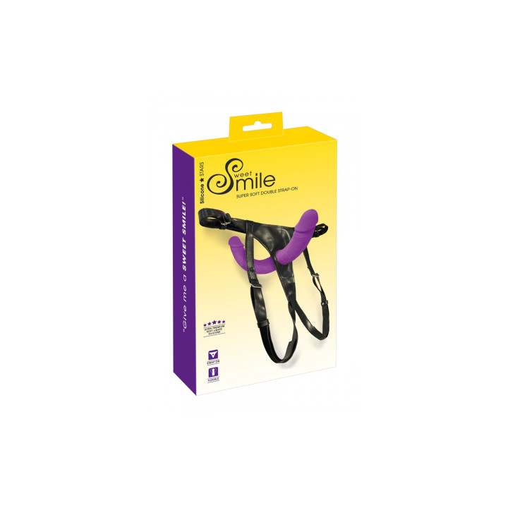 Double Strap-On ultra doux - Sweet Smile