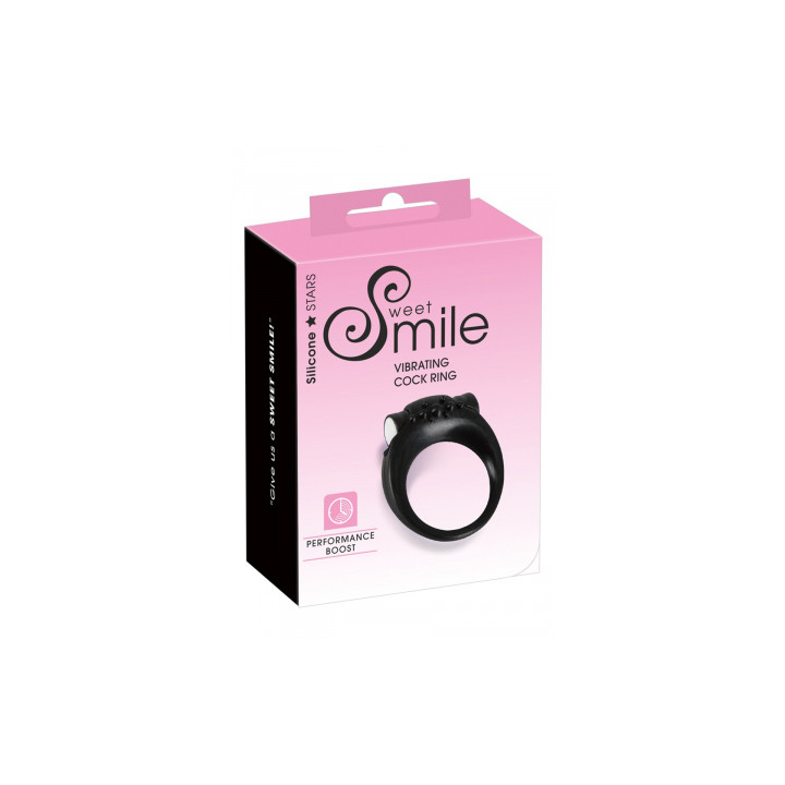 Anneau de pénis vibrant en silicone - Sweet Smile