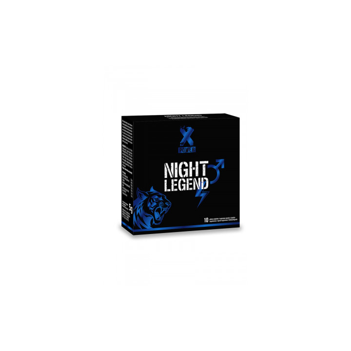 Booster sexuel masculin à effet rapide Night Legend (10 gélules)