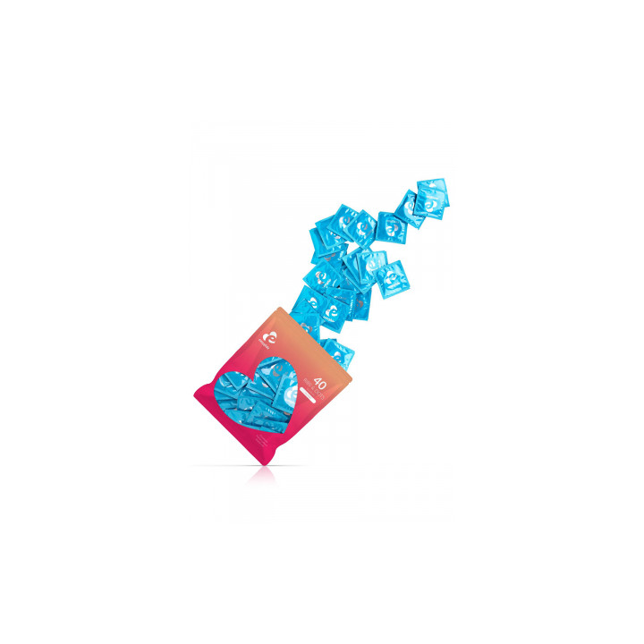 40 préservatifs Ribs and Dots - EasyGlide