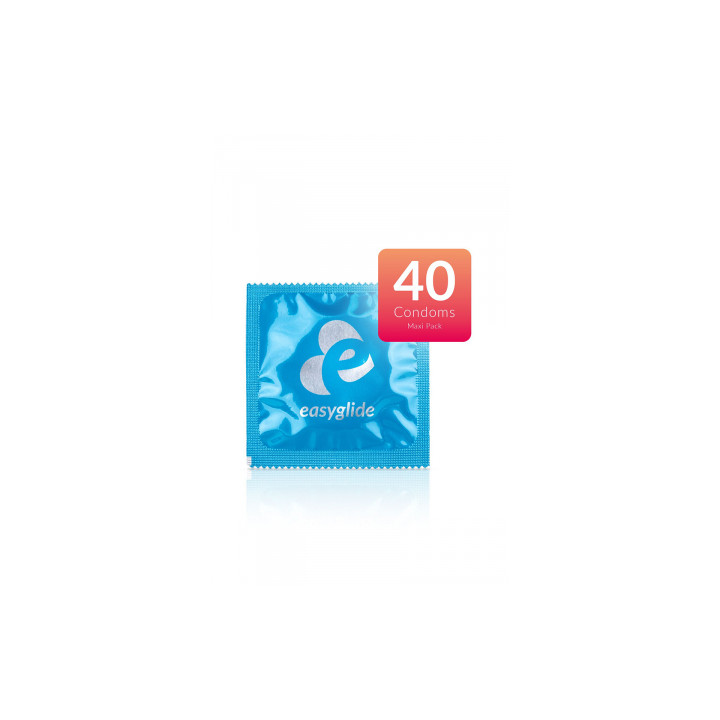 40 préservatifs Ribs and Dots - EasyGlide