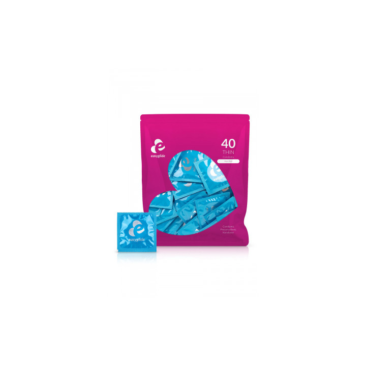 40 préservatifs Extra Fins - EasyGlide