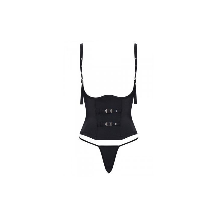 Ensemble corset seins nus noir - Cottelli PARTY