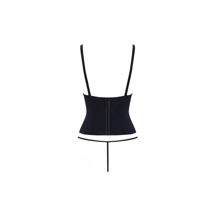 Ensemble corset seins nus noir - Cottelli PARTY